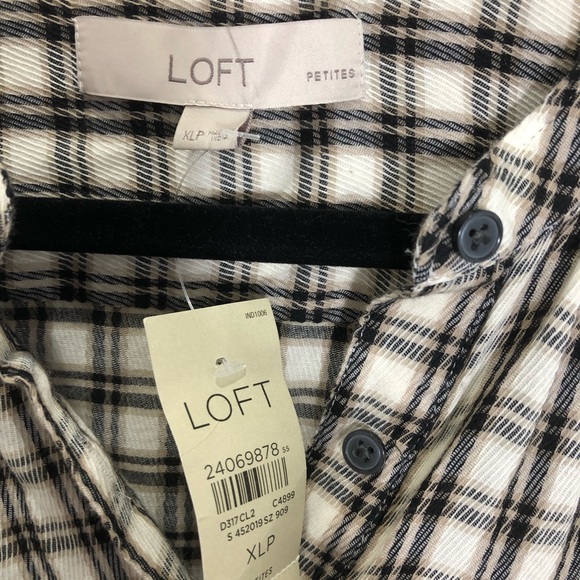 Ann Taylor Loft Gingham Shirt Dress 💞HOST PICK💞 - Picture 4 of 8